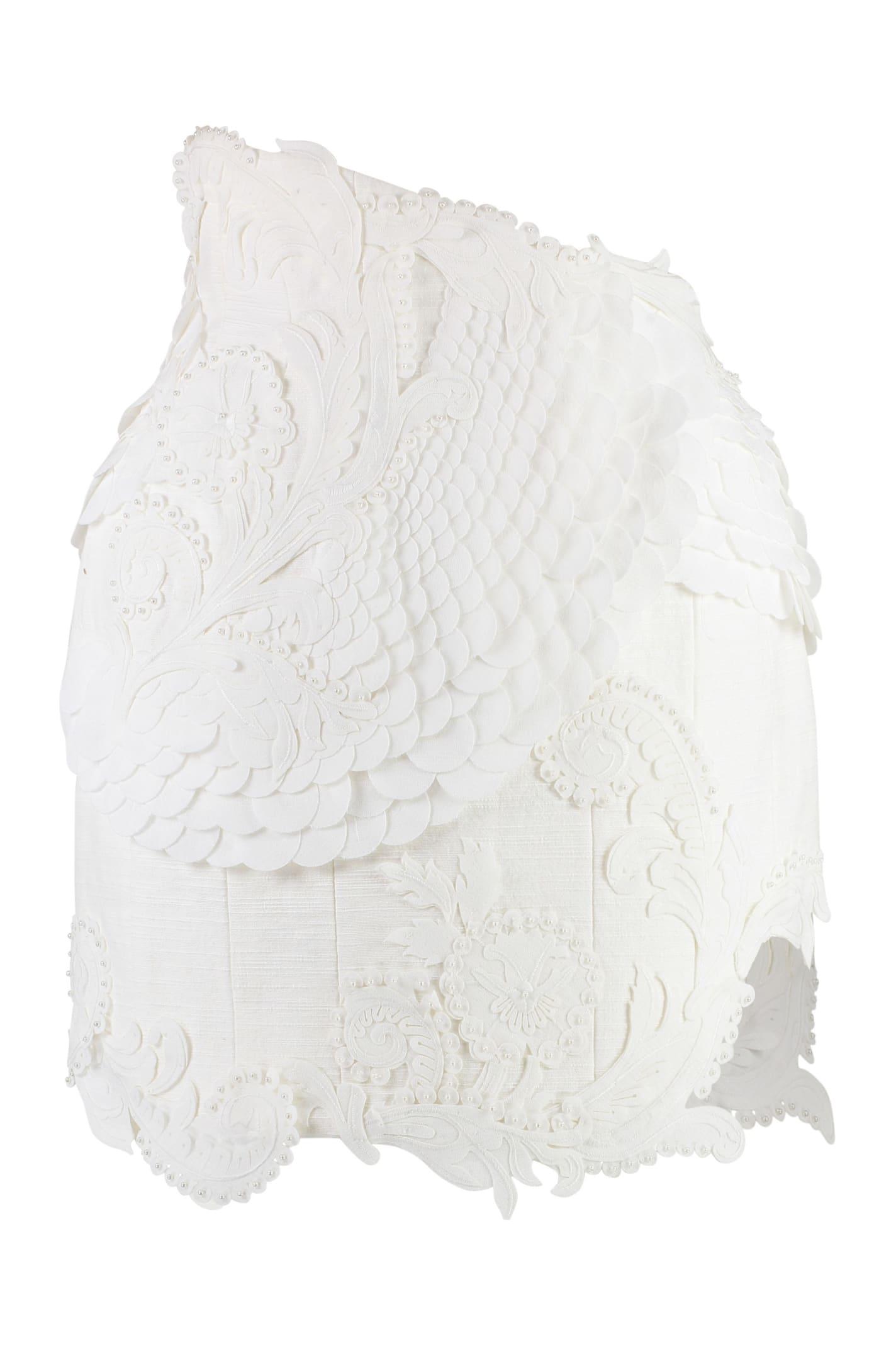 zimmermann tama asymmetric miniskirt