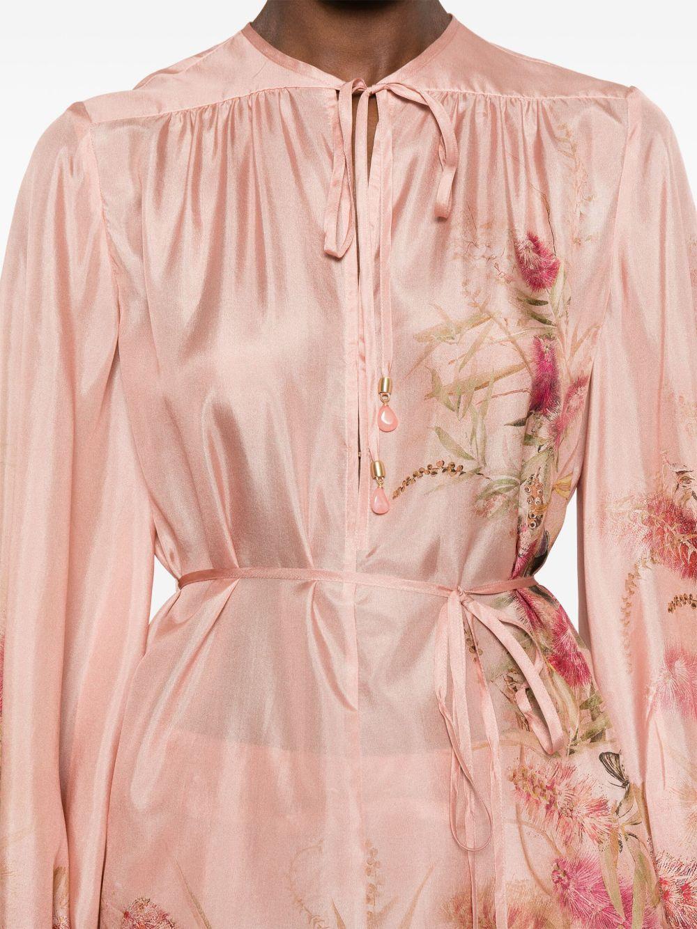 zimmermann top pink silk - women