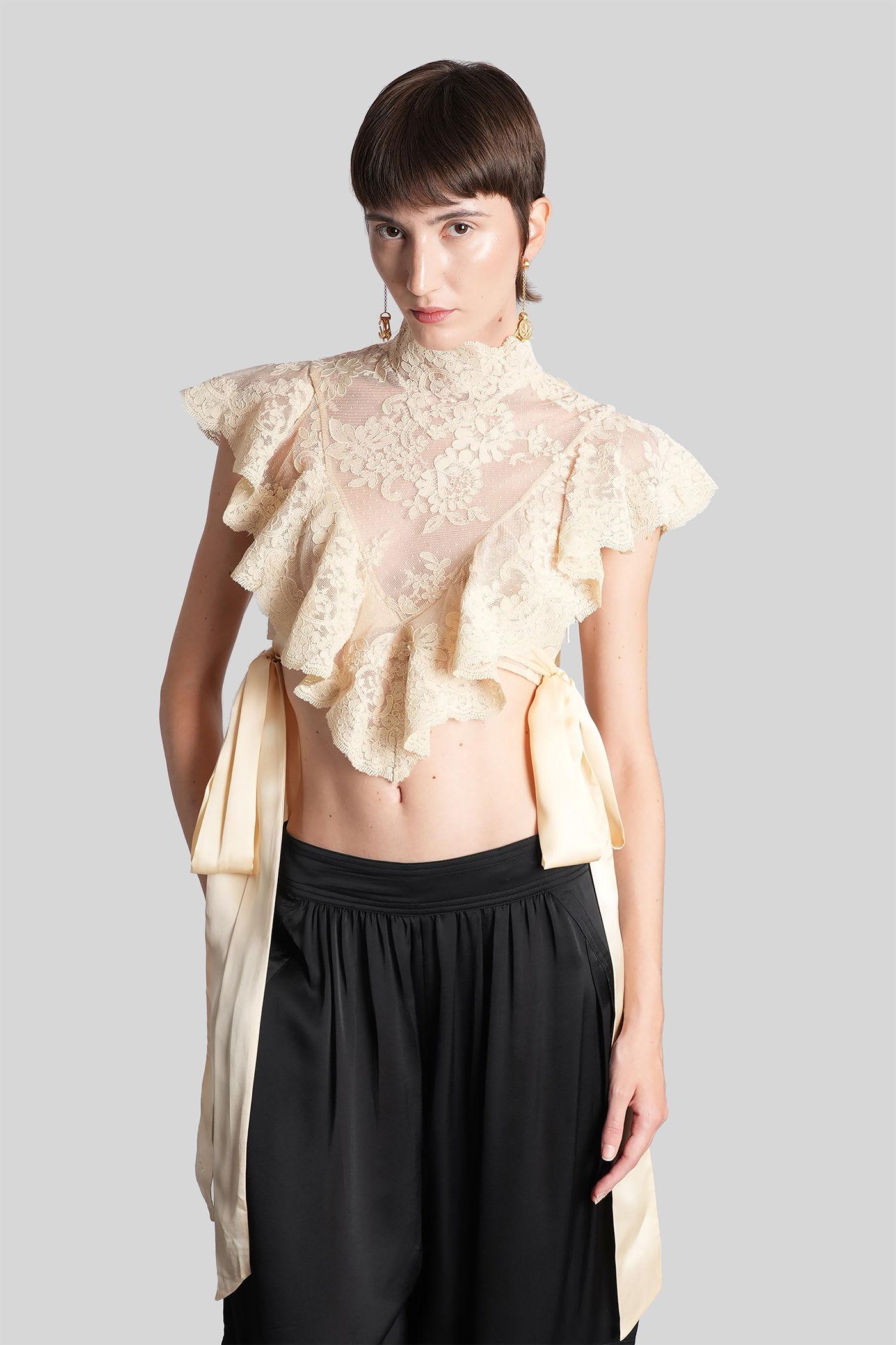 zimmermann topwear in beige polyester