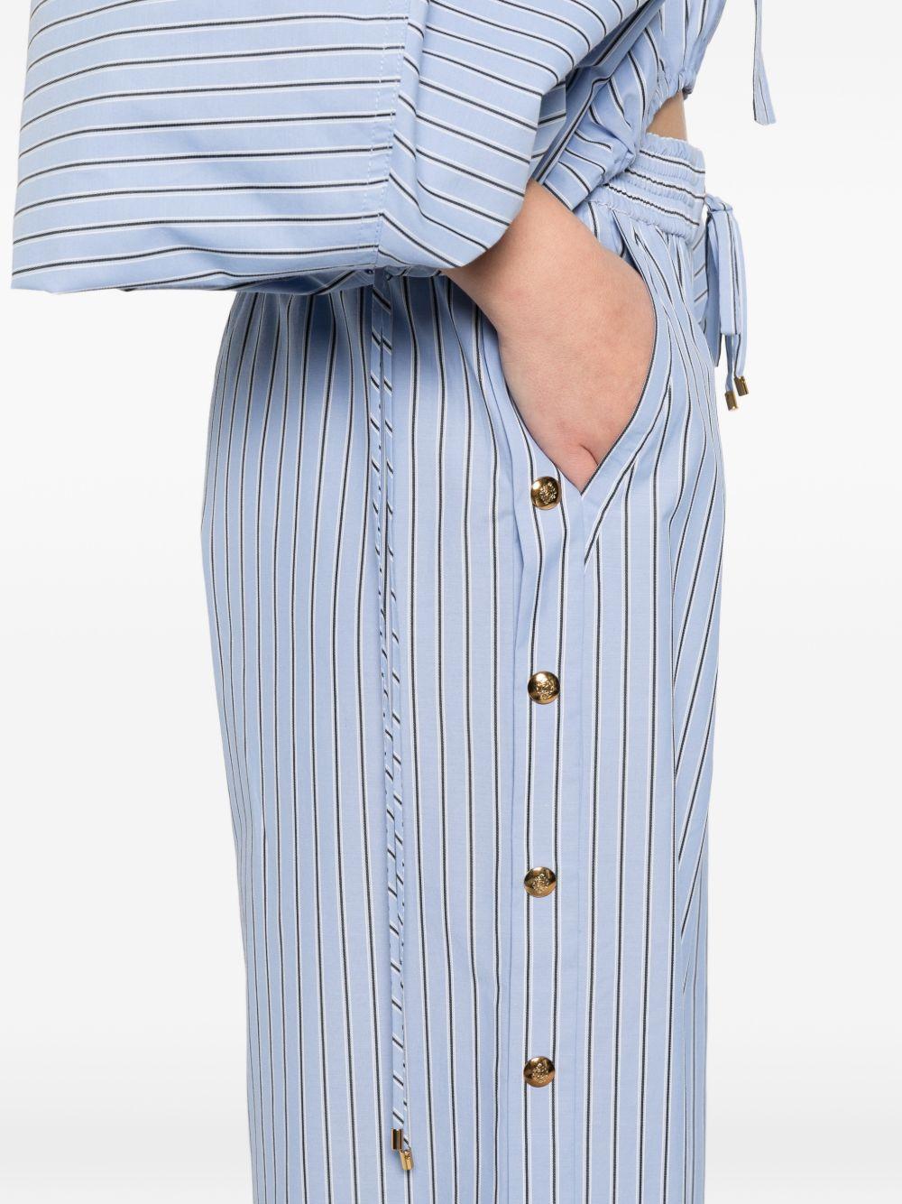 zimmermann trousers clear blue polyester cotton - women