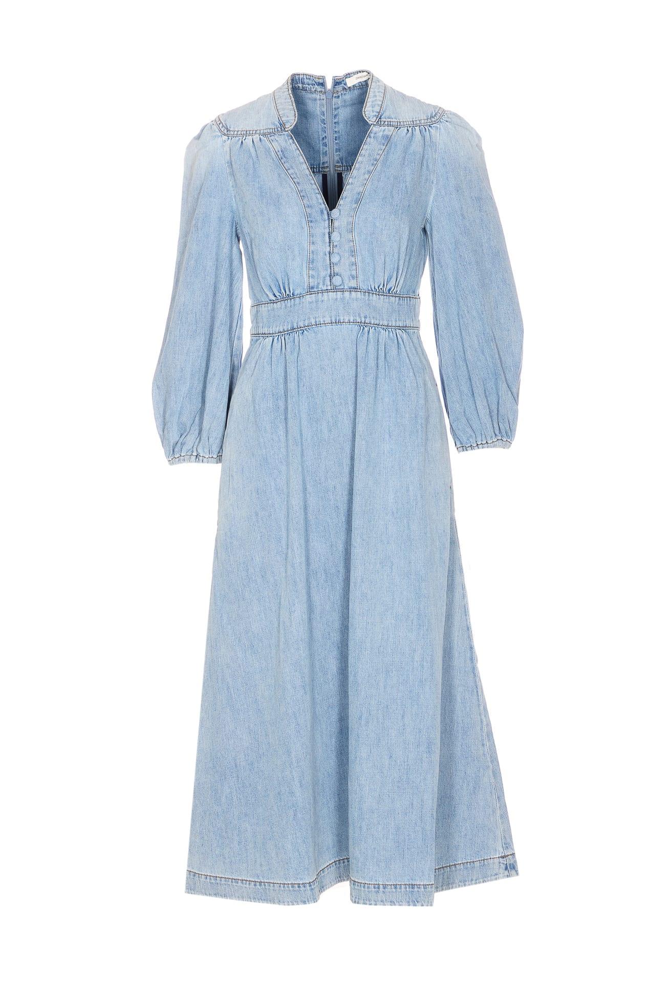 zimmermann wanderlust denim dress