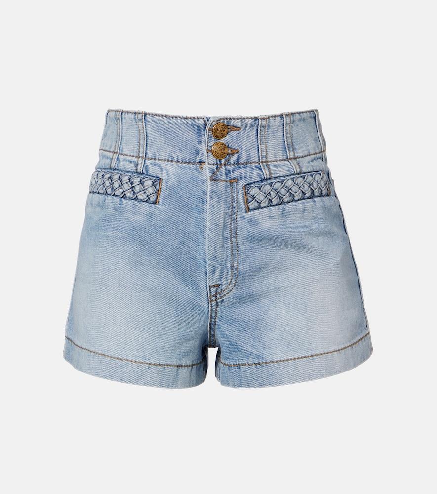 zimmermann wanderlust denim shorts