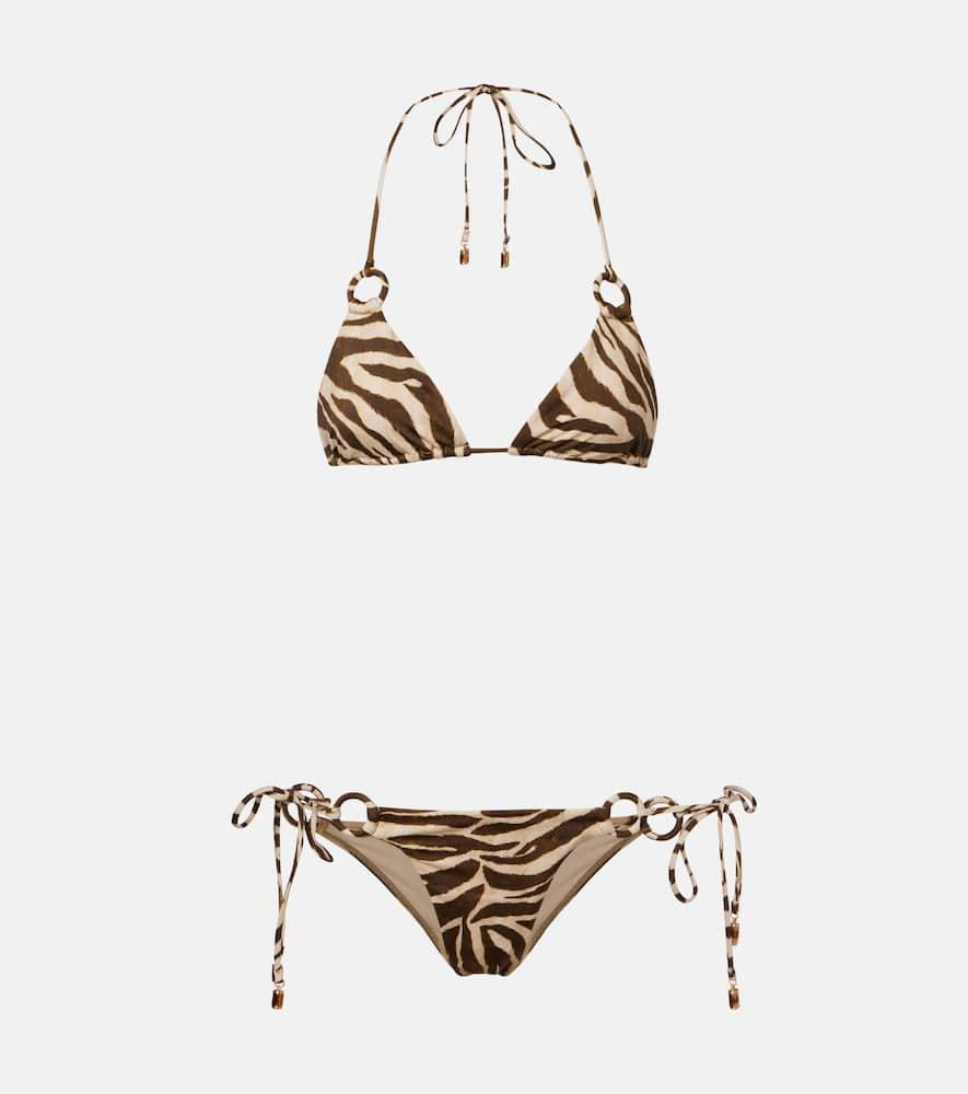 zimmermann wanderlust printed bikini