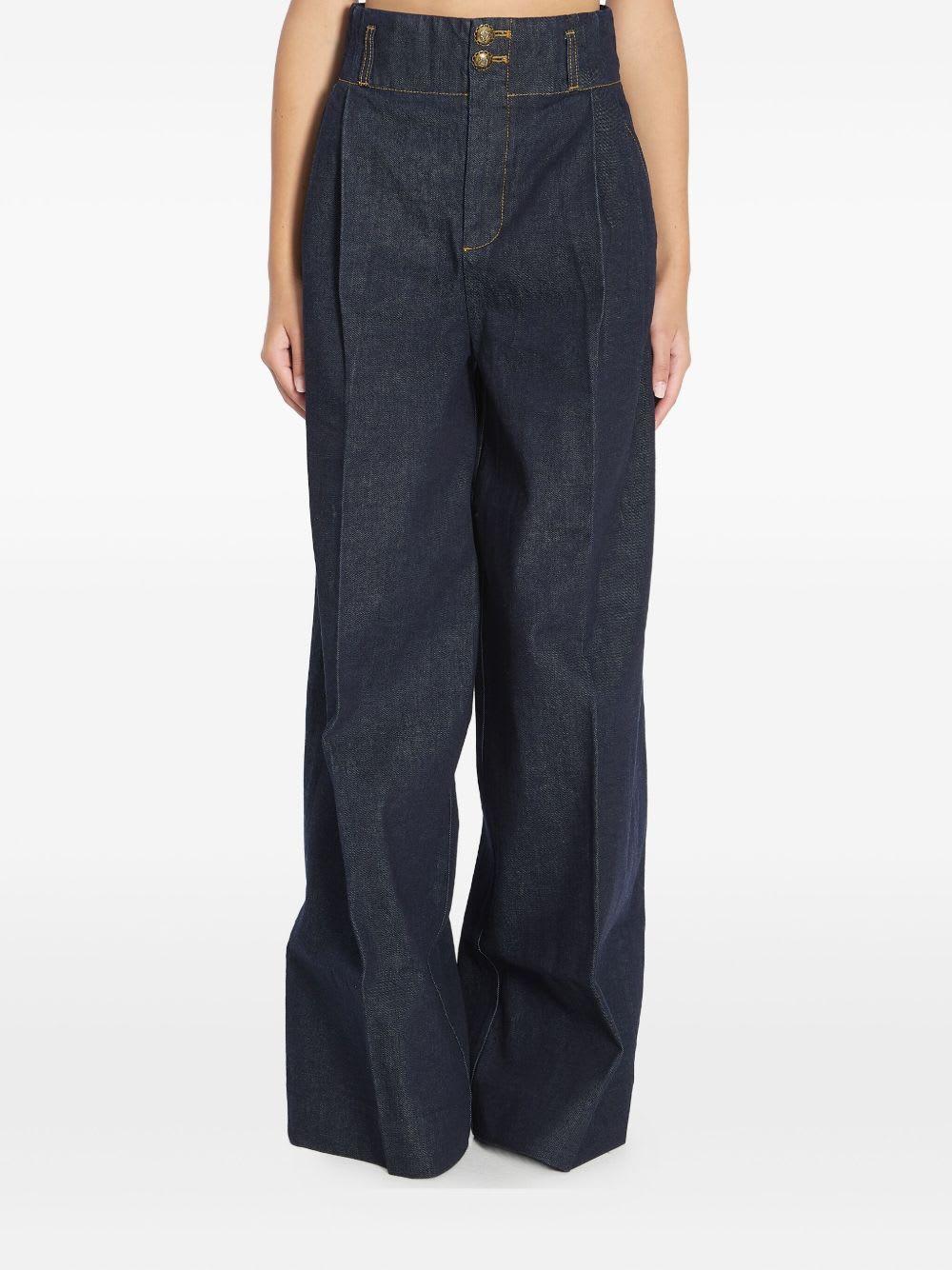 zimmermann wide-leg denim jeans
