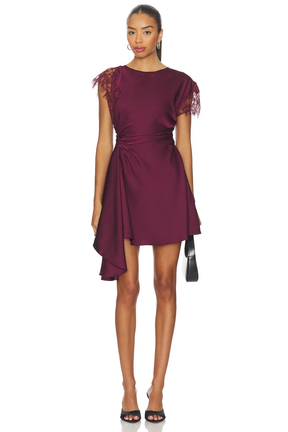 zina ruched mini dress