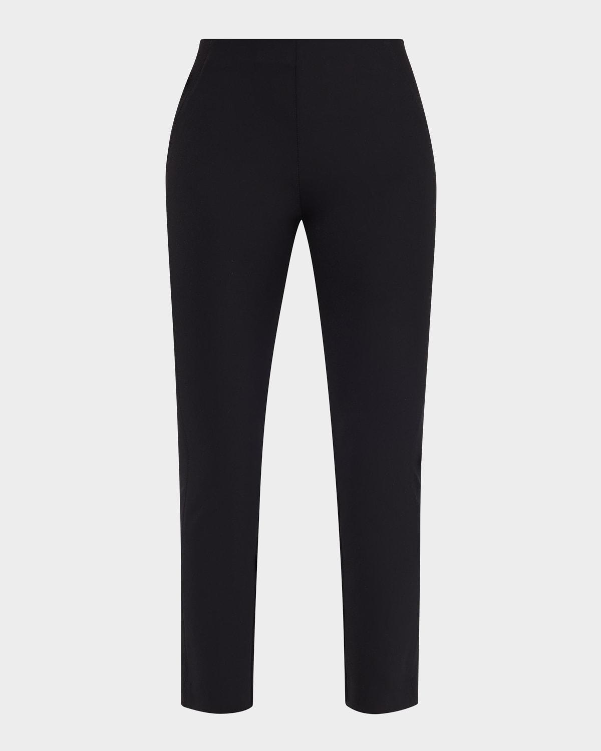 zip-back scuba leggings