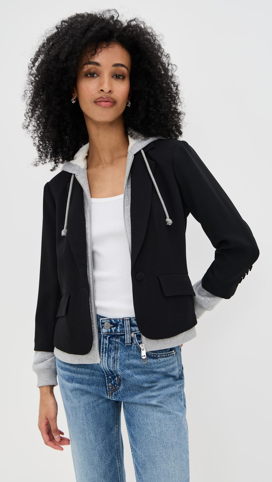 zip up le petit khloe blazer
