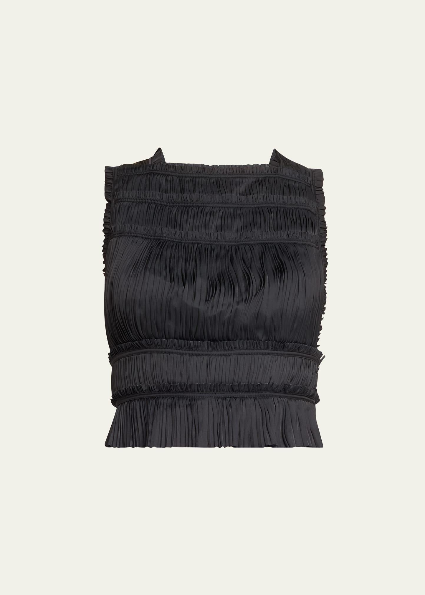 ziva pleated crop top