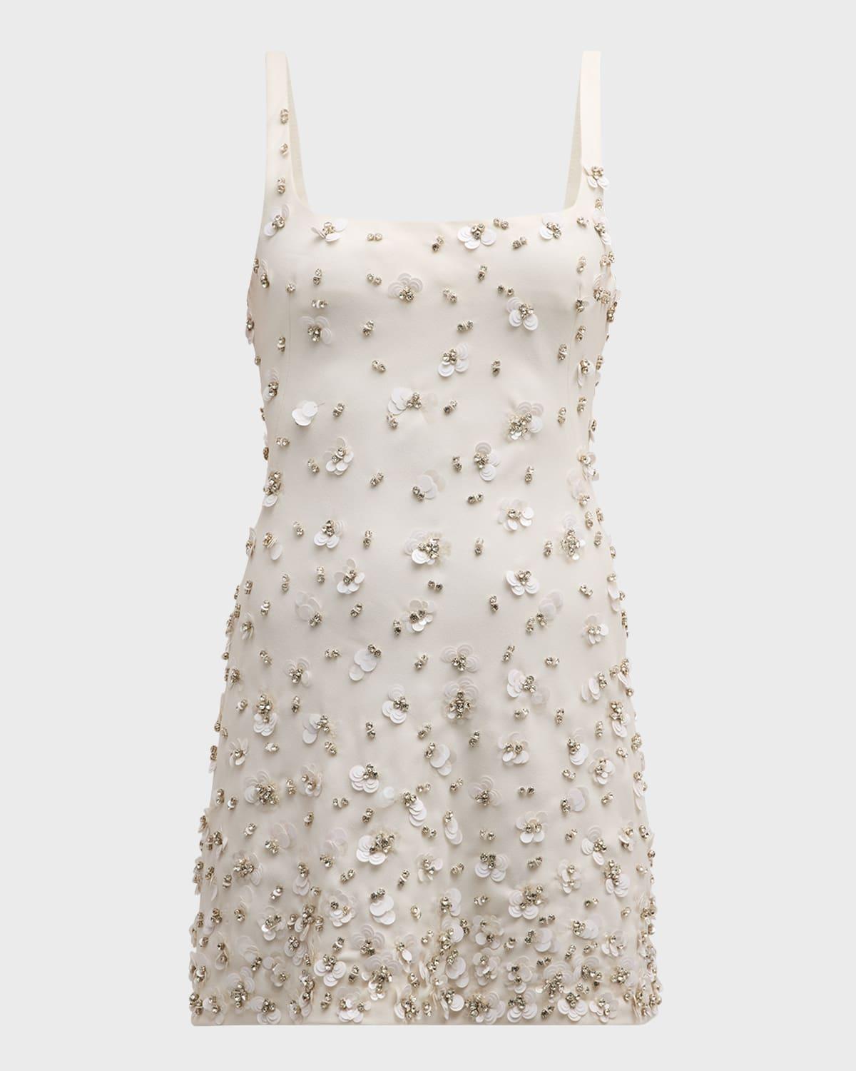 ziva sequin & rhinestone mini dress