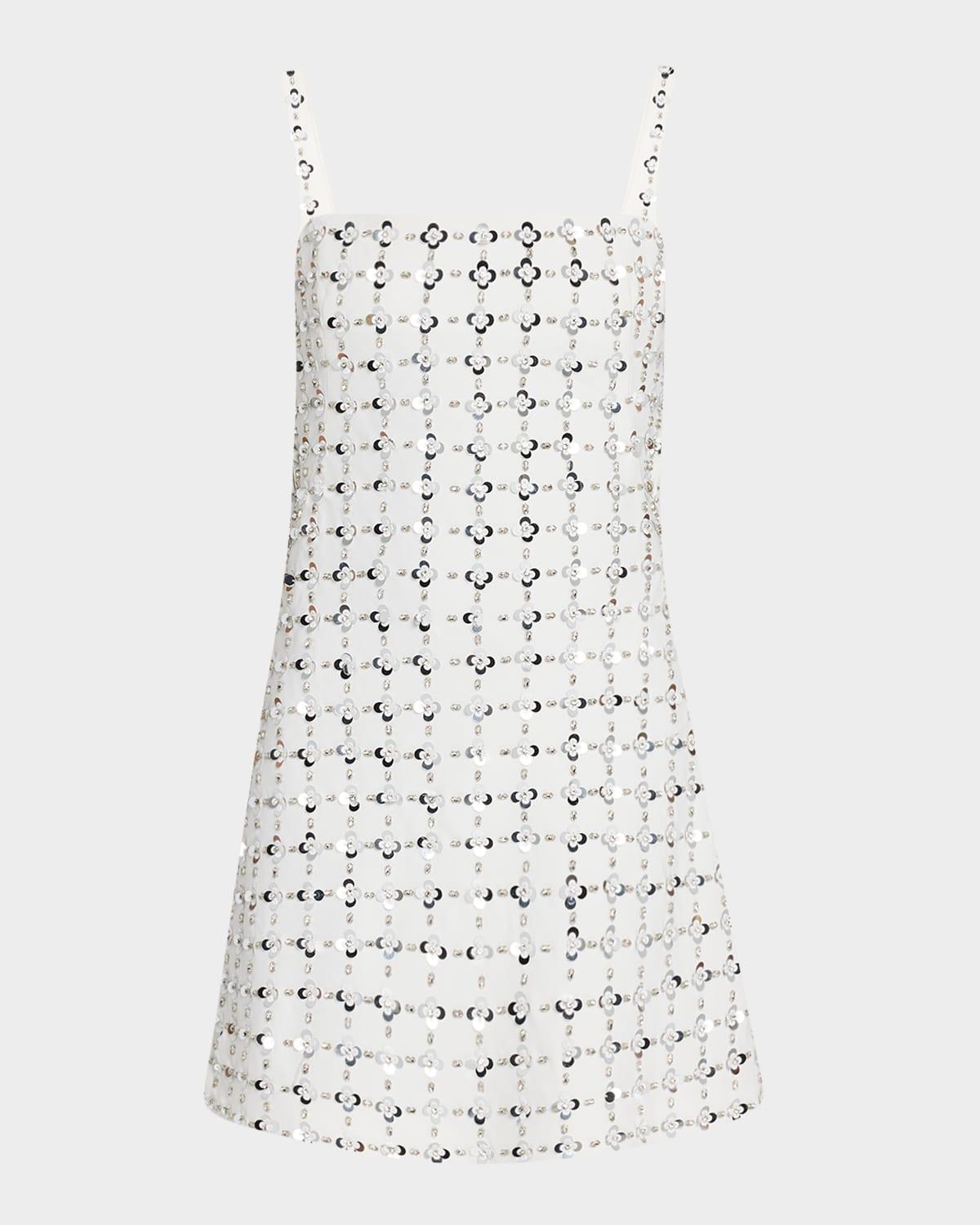 ziva sleeveless embellished mini dress