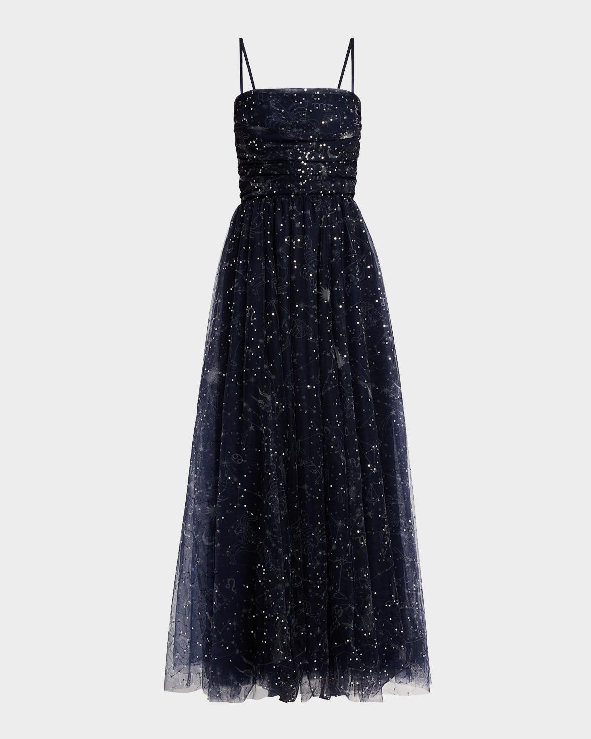 zodiac constellation bettina maxi dress