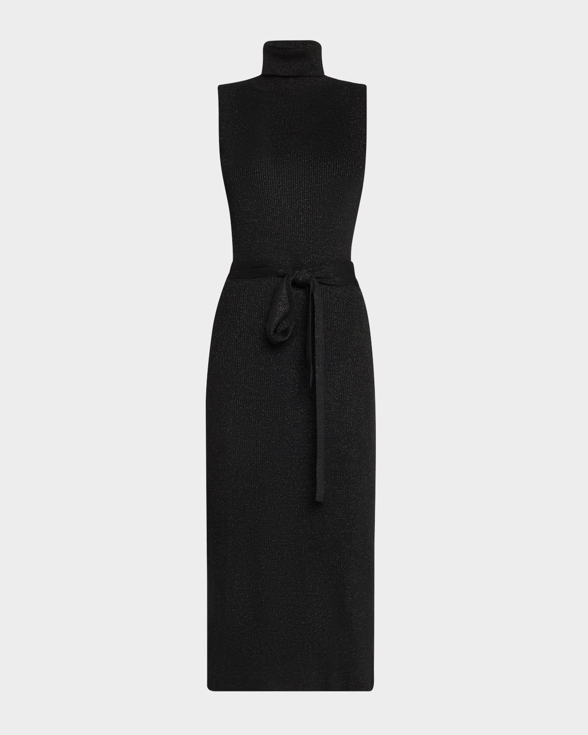 zoelle sparkly sleeveless sweater dress
