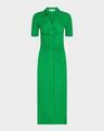 zoey ruched bodycon jersey midi shirtdress