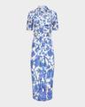 zoey ruched floral-print midi dress