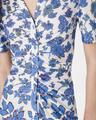 zoey ruched floral-print midi dress