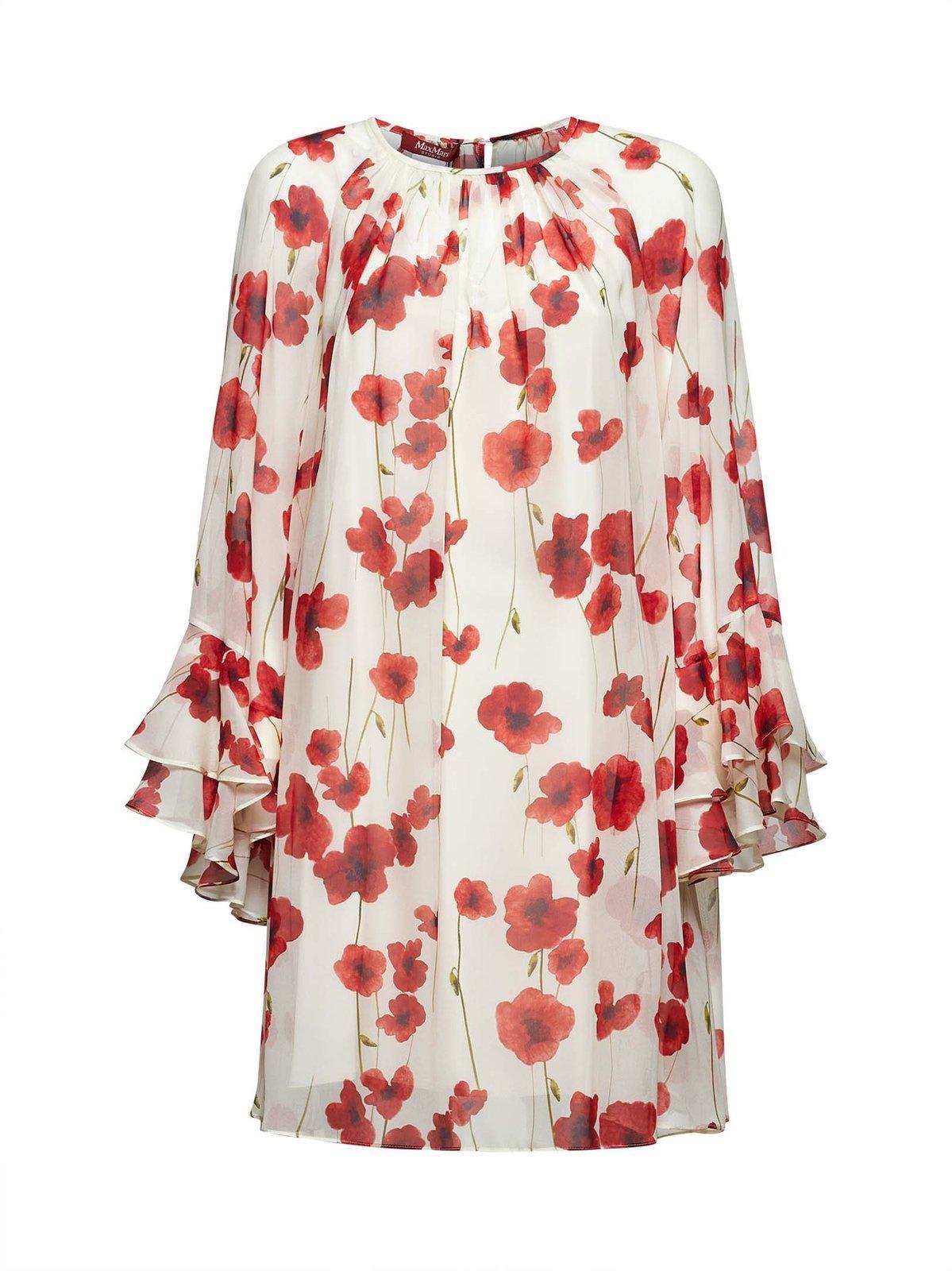 zoraide all-over floral printed dress