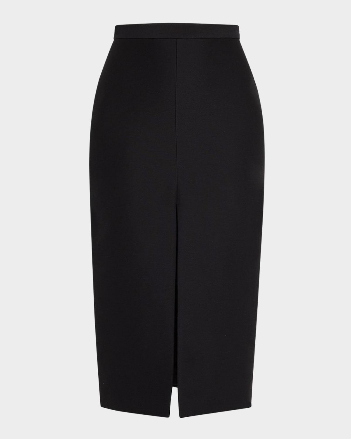 zorzi cotton-silk midi skirt