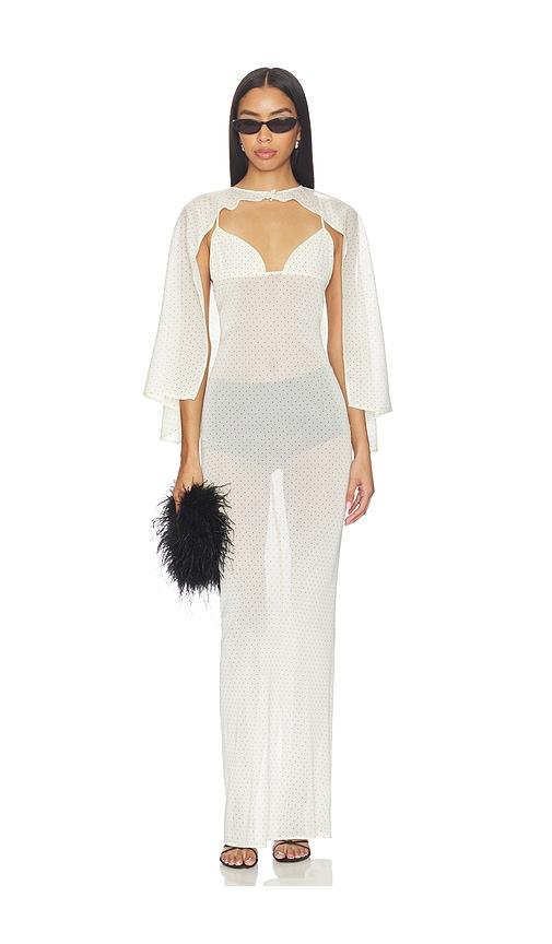 zuleyha kuru amaris dress in cream.