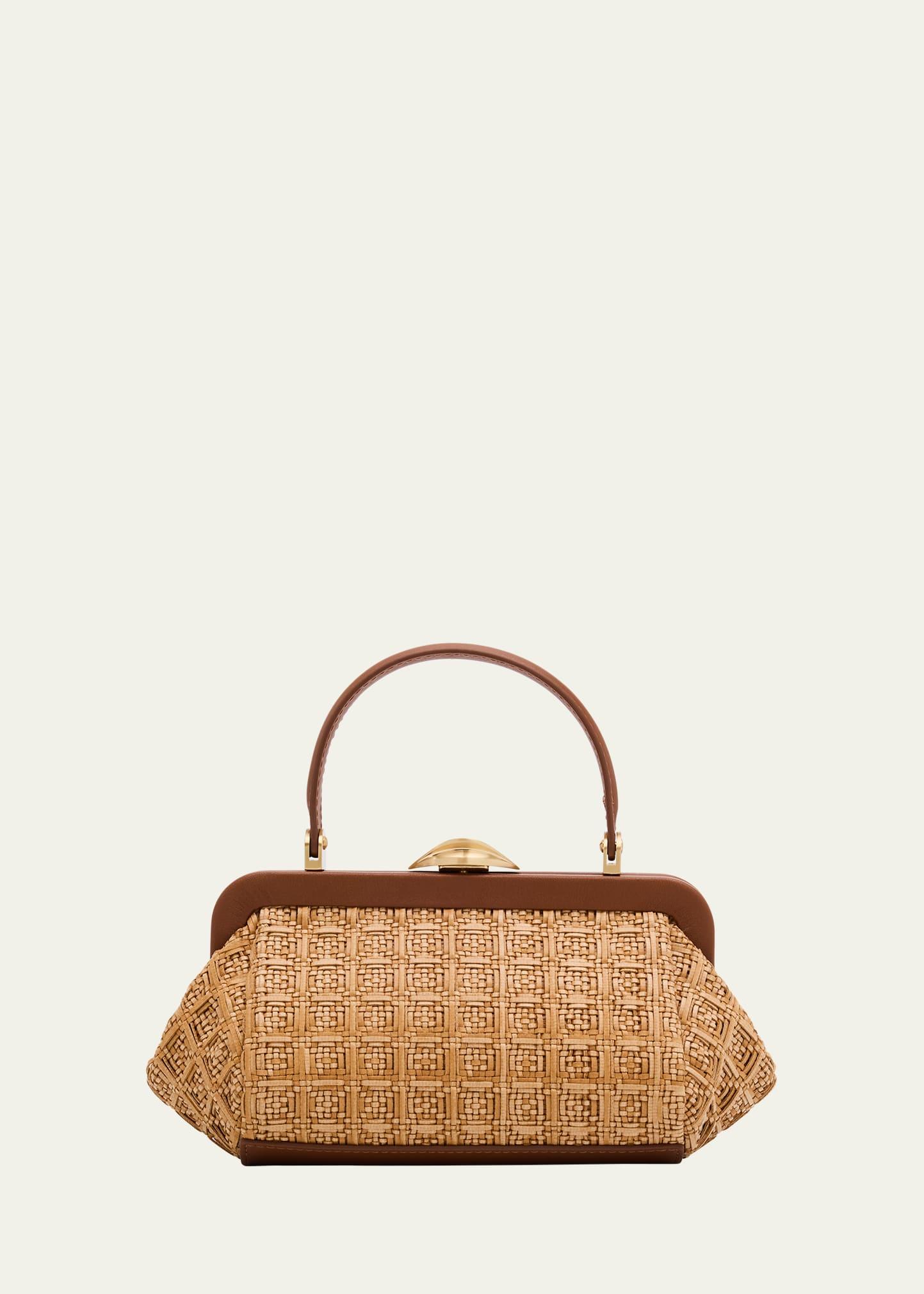 zuma frame woven crossbody bag
