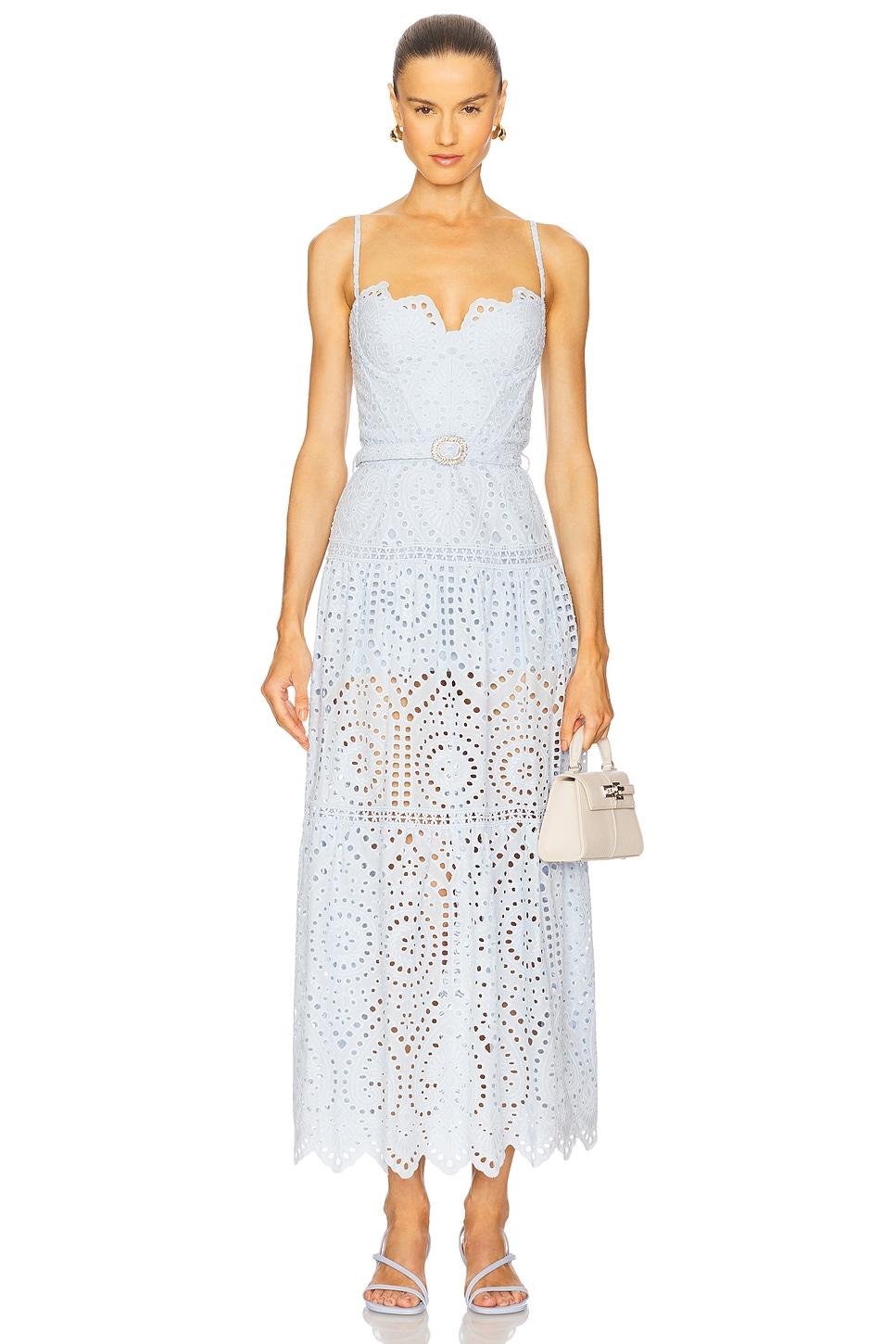 zuria cotton eyelet maxi dress