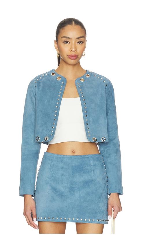 zut darby jacket in blue.