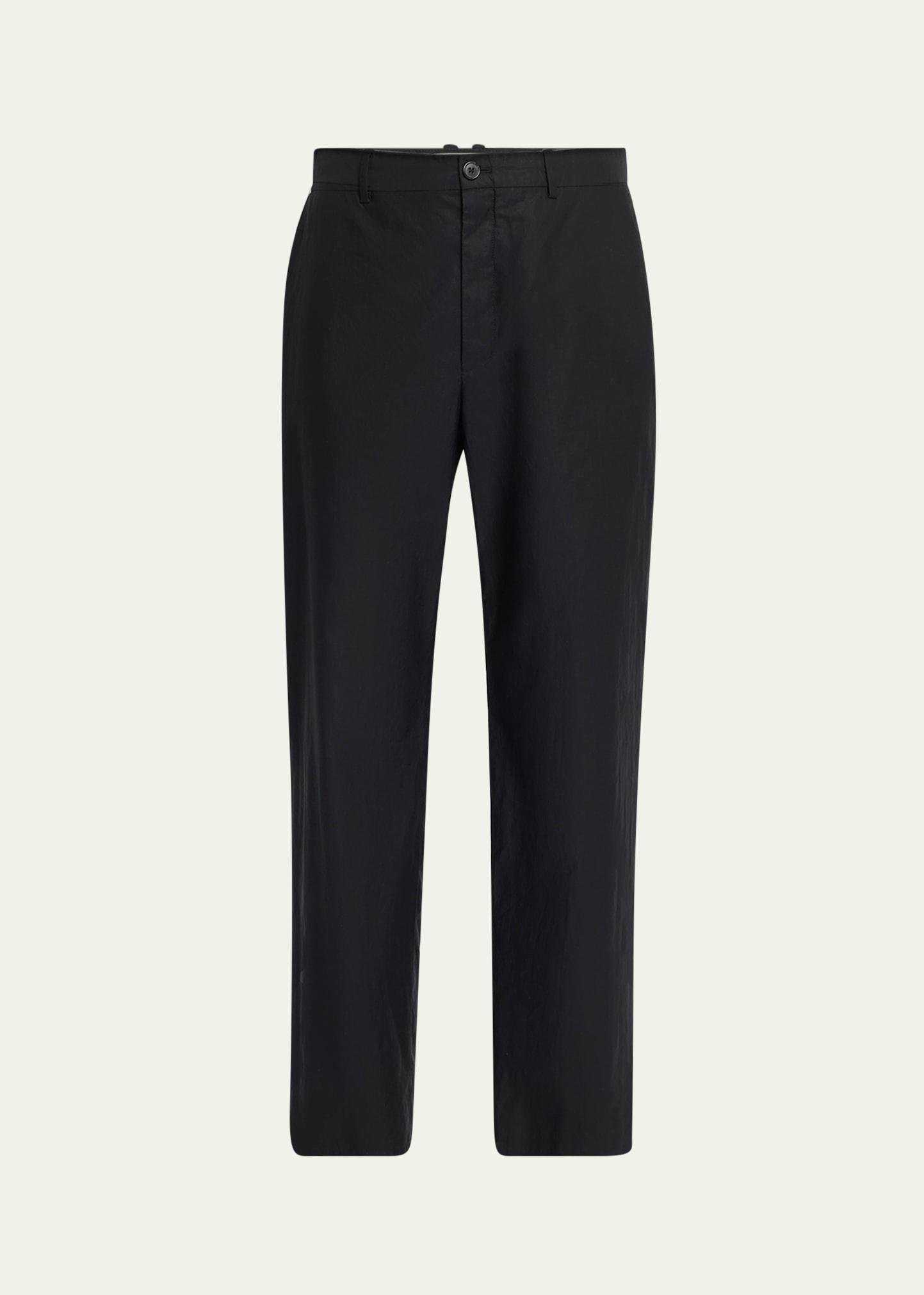 zuzana cotton straight-leg ankle pants