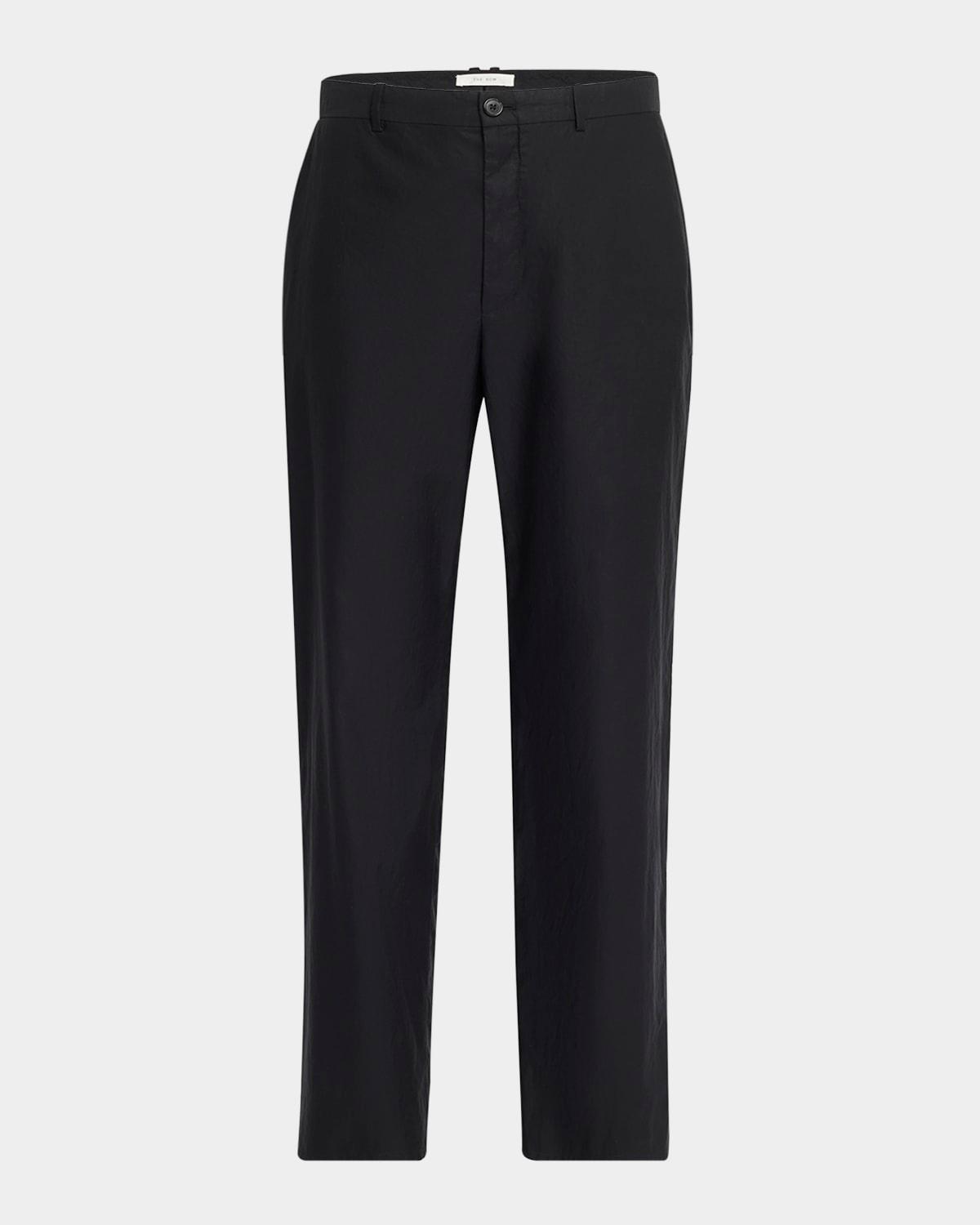 zuzana cotton straight-leg ankle pants